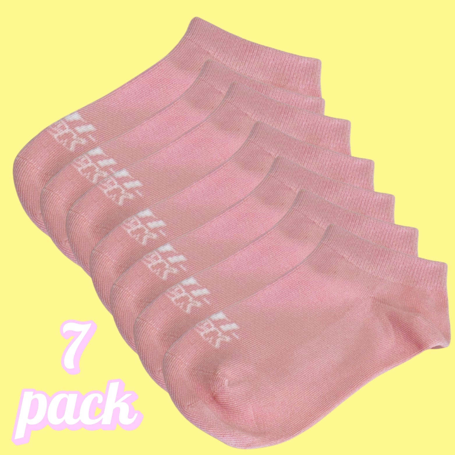 PINK -Low Cut Ankle Socks 7 PACK