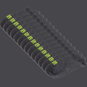GREY NEON -Low Cut Ankle Socks 7 PACK