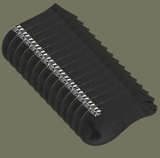 BLACK -Low Cut Ankle Socks 7 PACK